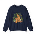 Golden Retriever & Houseplants Sweatshirt — Cozy Plant Mom Dog Lover Crewneck