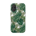 Tropical Monstera Tough Phone Case — Protective Green Leaf iPhone Case