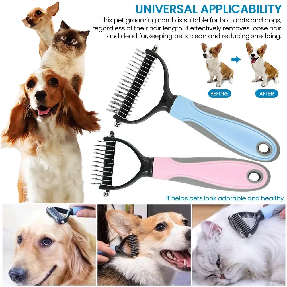 Pet Grooming & Deshedding Brush